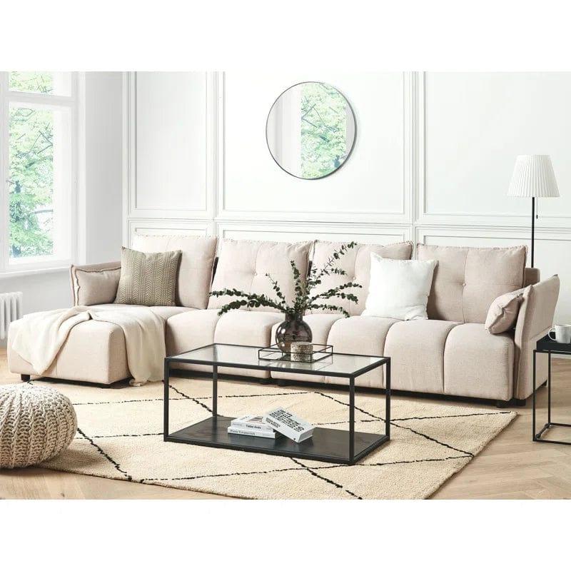 Aidas Upholstered Corner Sofa Chaise - Ouch Cart