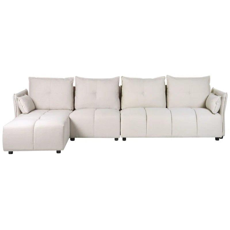 Aidas Upholstered Corner Sofa Chaise - Ouch Cart