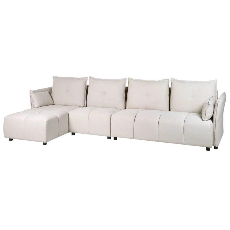 Aidas Upholstered Corner Sofa Chaise - Ouch Cart