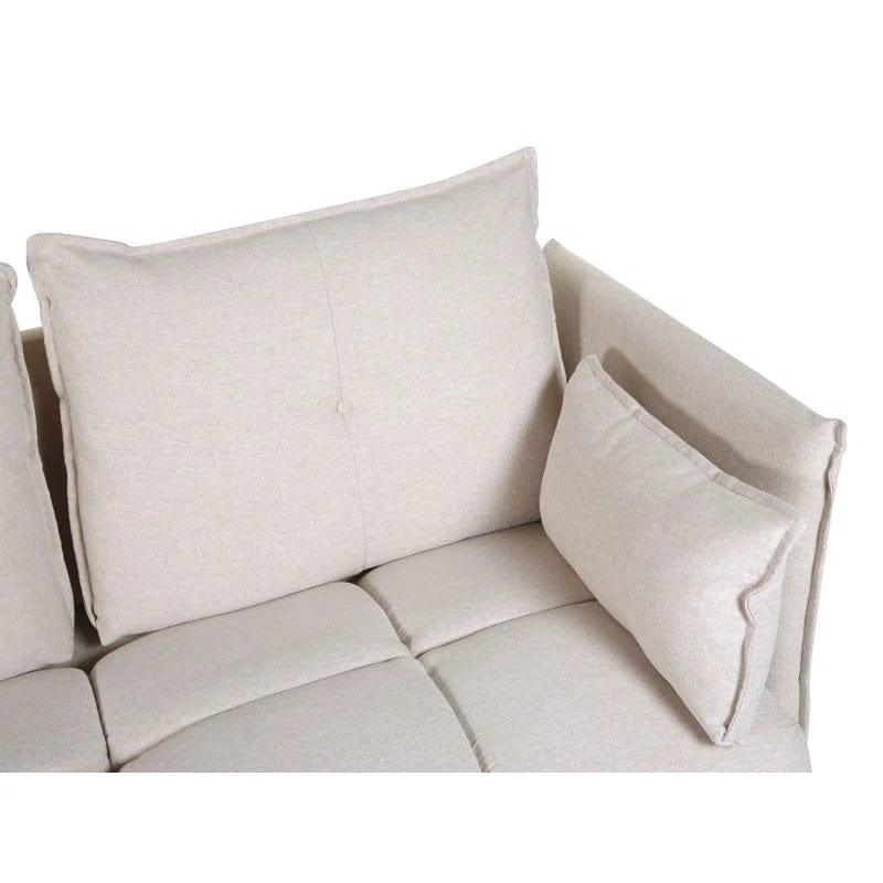 Aidas Upholstered Corner Sofa Chaise - Ouch Cart