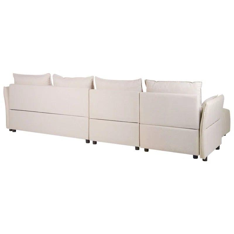 Aidas Upholstered Corner Sofa Chaise - Ouch Cart