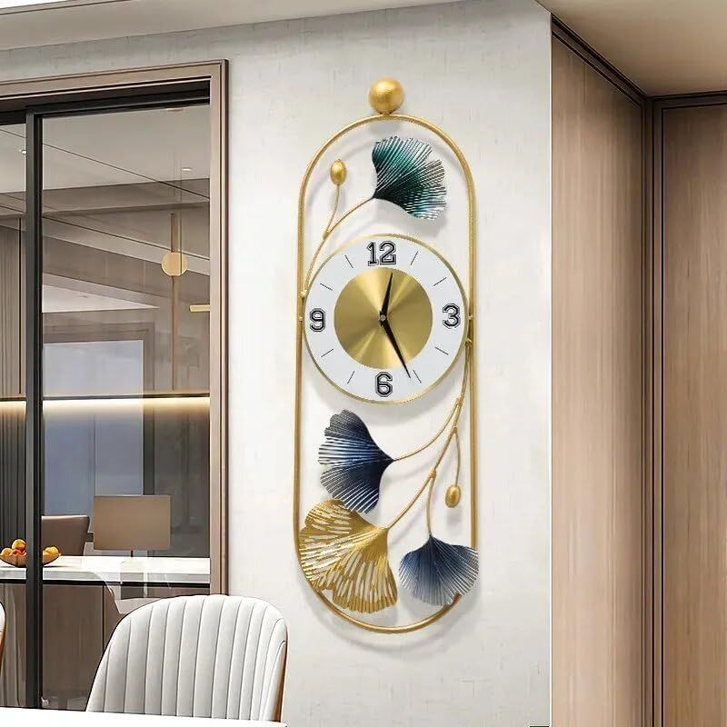 four leafs oval wallclock N.R.HOMESDECOR