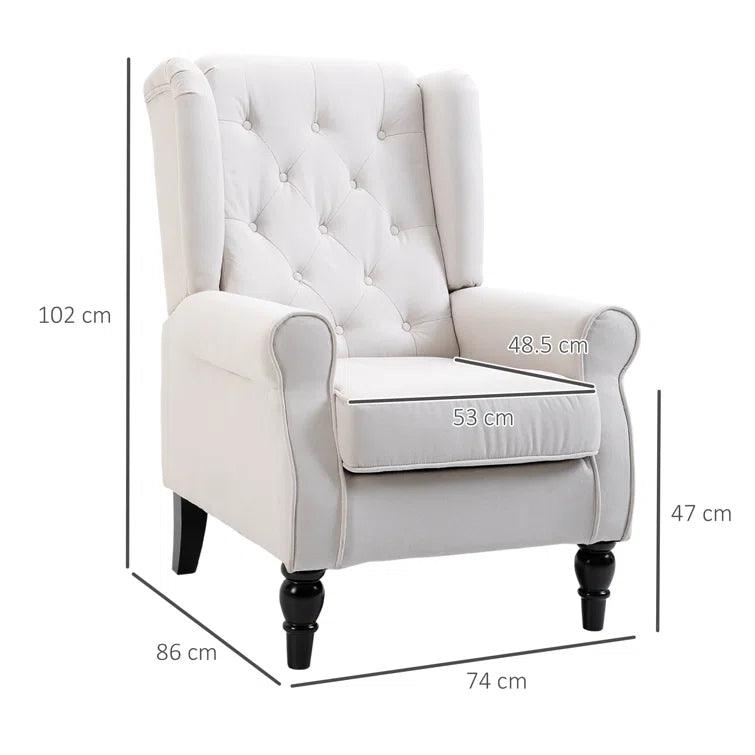 Albertico Upholstered Armchair - Ouch Cart | Wing chair
