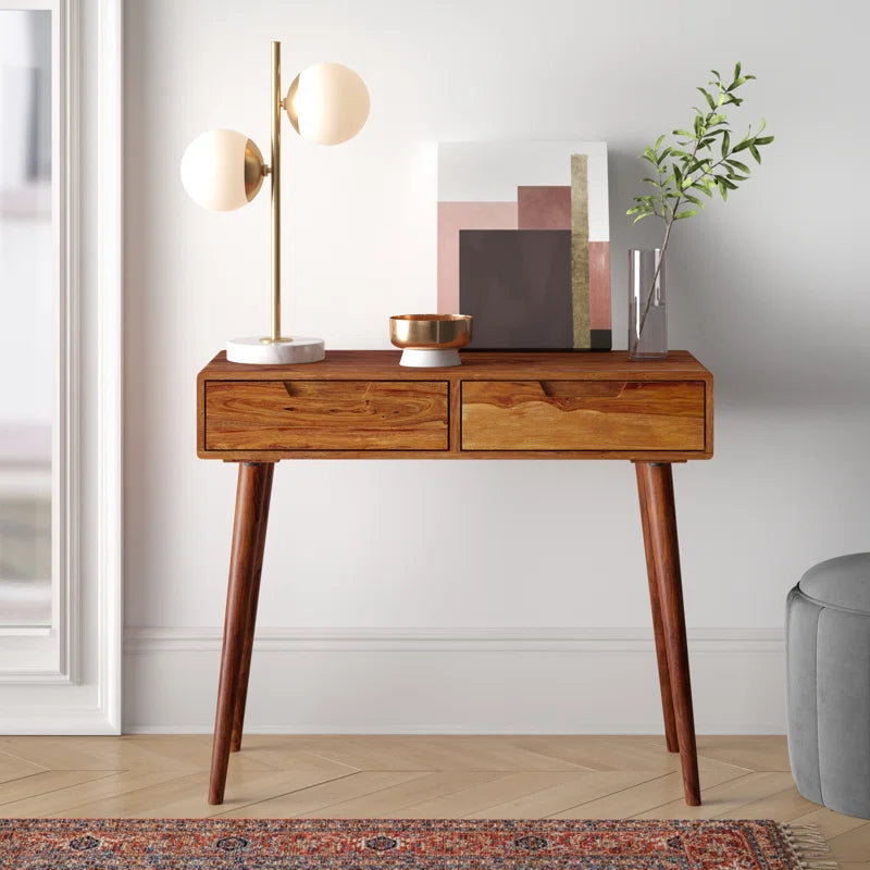 Beatriz Solid Wood Console Table Ouch Cart