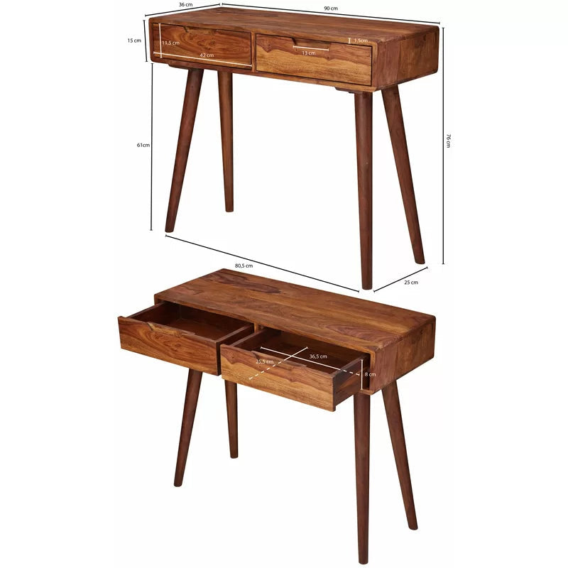 Beatriz Solid Wood Console Table Ouch Cart
