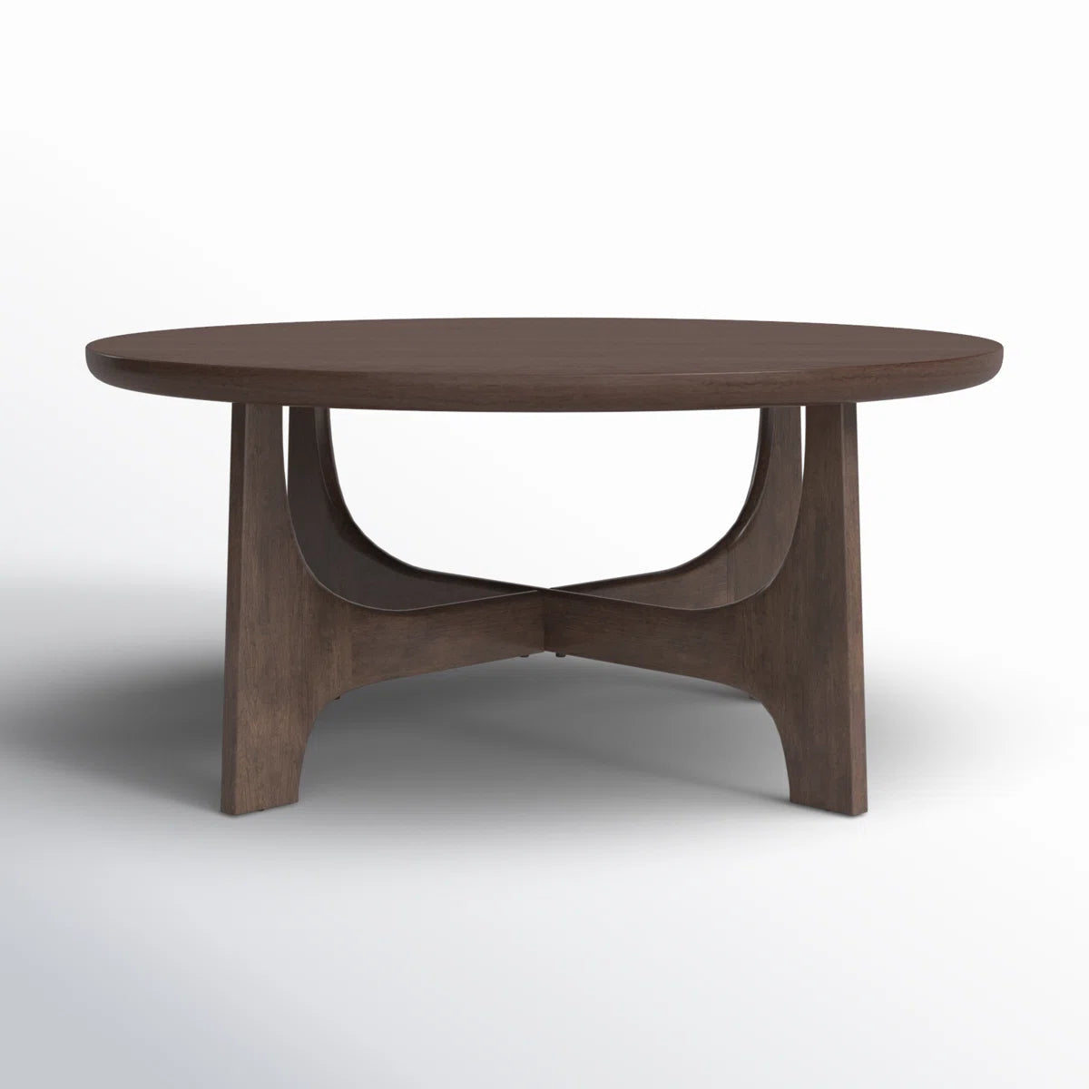 Modern Coffee Table with Flared Solid Wood Legs OUCH CART