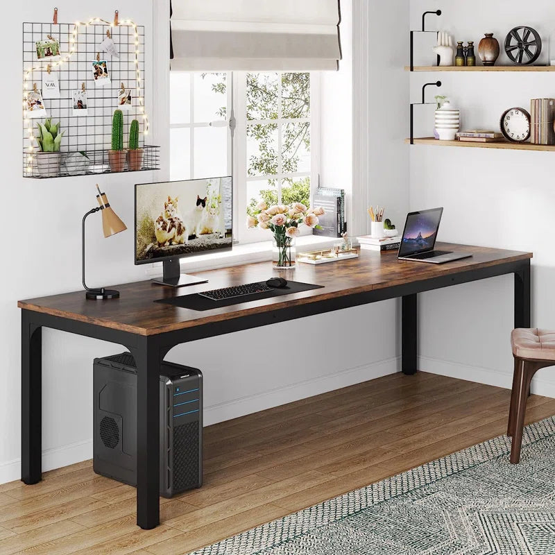 78.8'' W Rectangle Computer Desk Ouch Cart