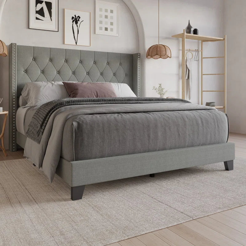 The Ameire Upholstered Wingback Bed – A Touch of Luxury for Your Bedroom OUCH CART