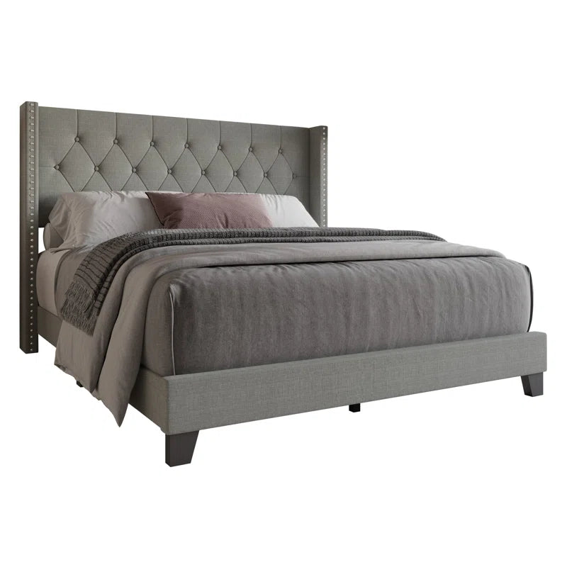 The Ameire Upholstered Wingback Bed – A Touch of Luxury for Your Bedroom