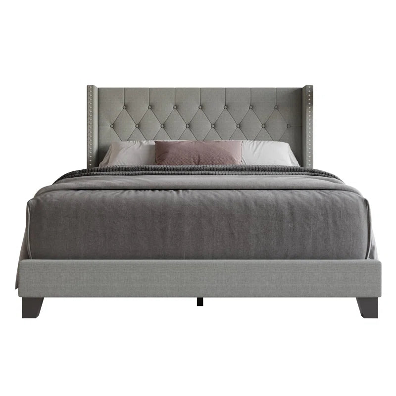 The Ameire Upholstered Wingback Bed – A Touch of Luxury for Your Bedroom
