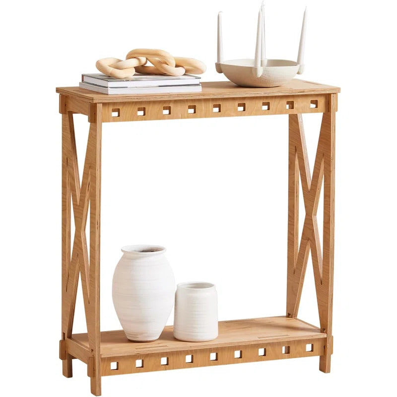 Lauri Solid Wood Console Table Ouch Cart