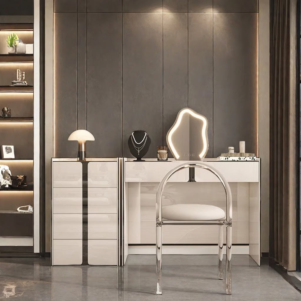 Anagel Dressing Table with Mirror – Modern Makeup Organizer-OUCH CART |Dressing table