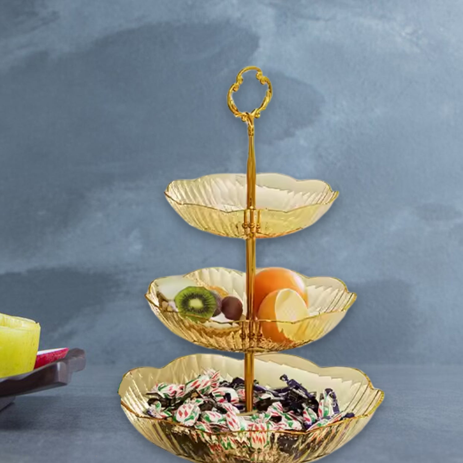 3 Layer Snack Rack Basket Stand Holder (1 Pc) Wukusy