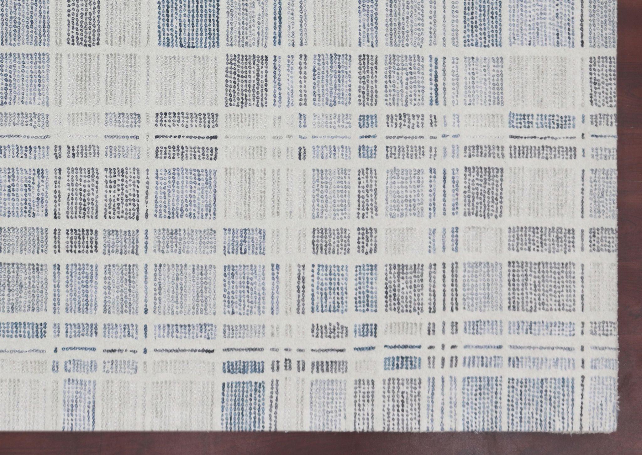 Pewter Wool Vector 5x8 Feet Hand-Tufted Carpet - Rug - Ouch Cart