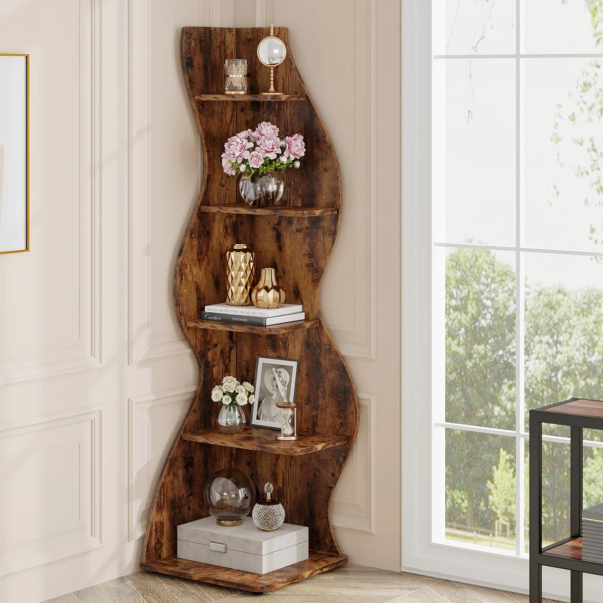 Arhab Corner Bookcase