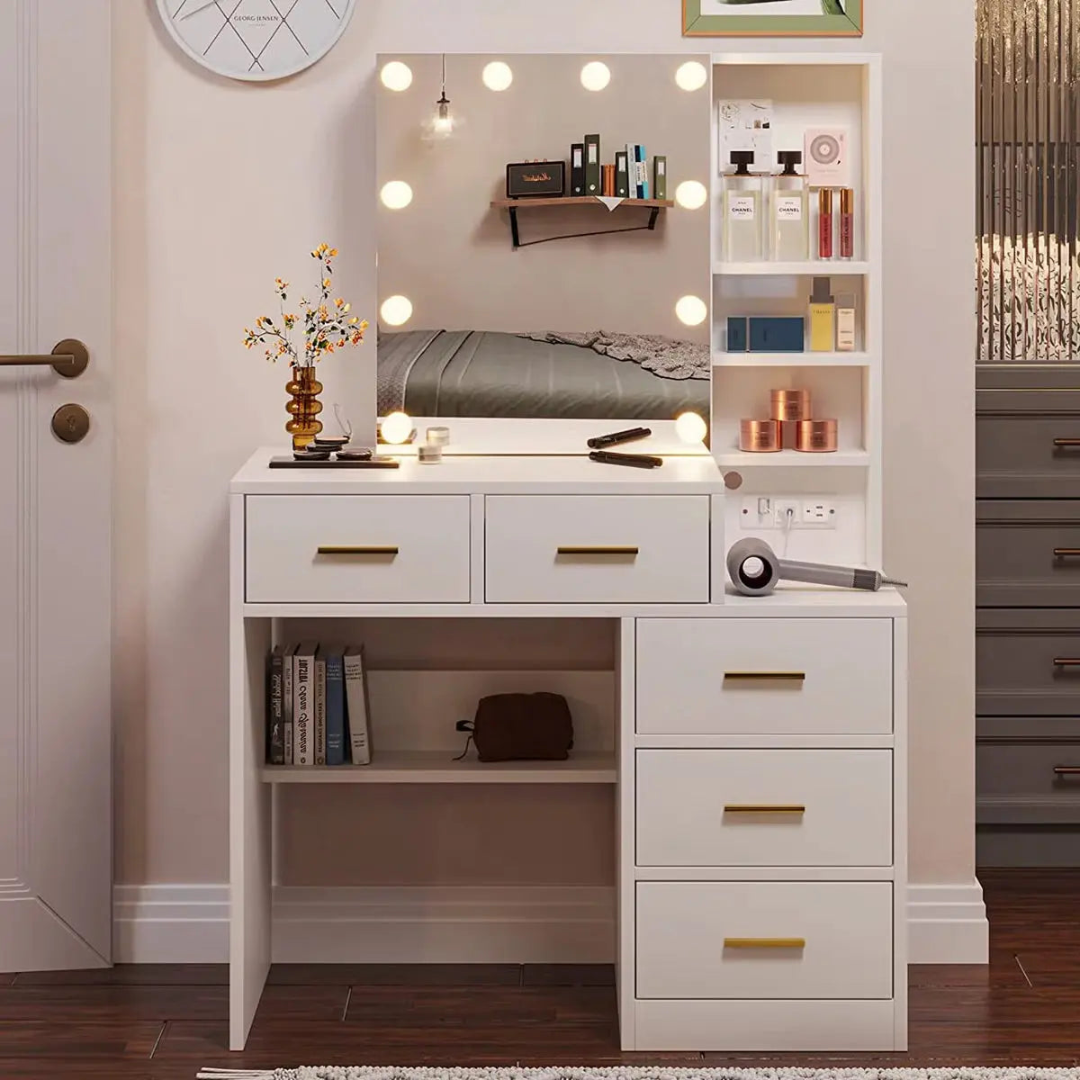 Luxury Ashwani Makeup Vanity Desk with Storage Drawers- OUCH CART | Dressing table