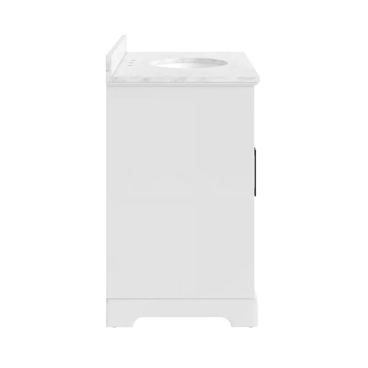 Auben 36" Modern Bathroom Vanity – Engineered Faux Marble Top & Storage Drawers
