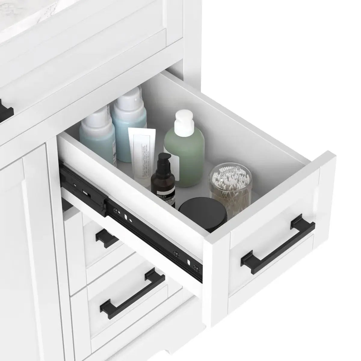 Auben 36" Bathroom Vanity With Engineered Marble Top- OUCH CART | Dressing table