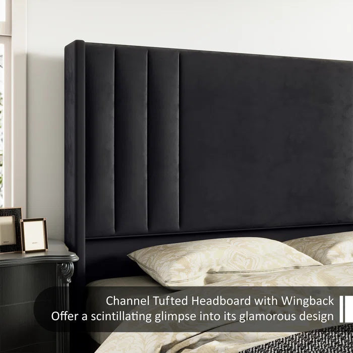 Aurieona Upholstered Platform Bed OUCH CART
