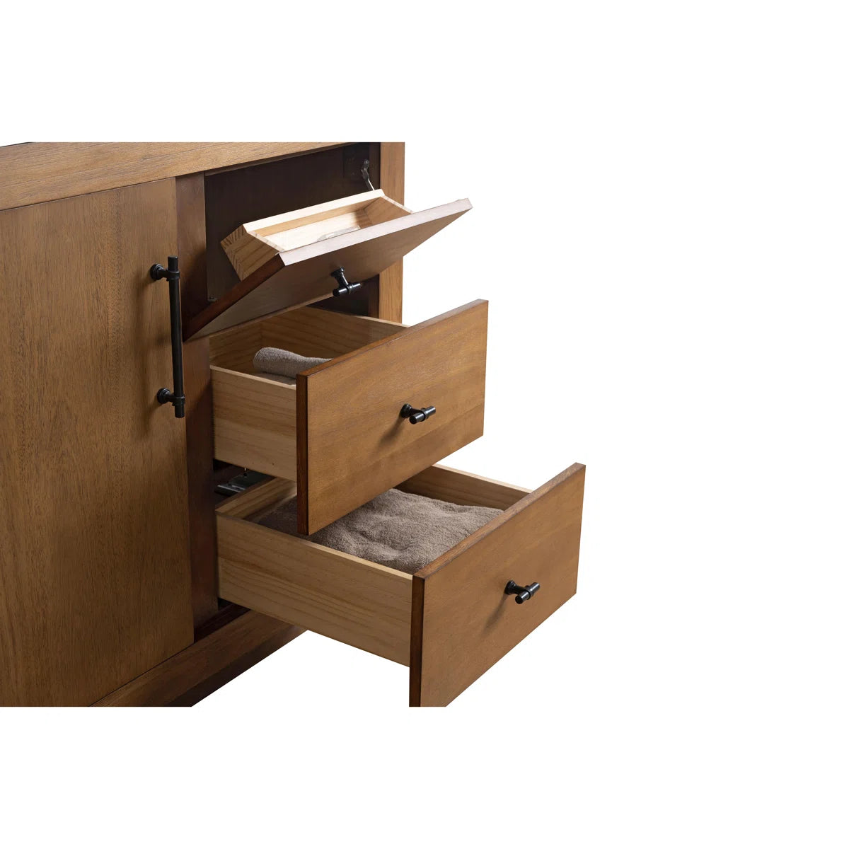 Ouch Cart Wooden Bathroom Vanity Cabinet | Modern Single Sink Vanity with Marble Top – Fox Marvel OUCH CART