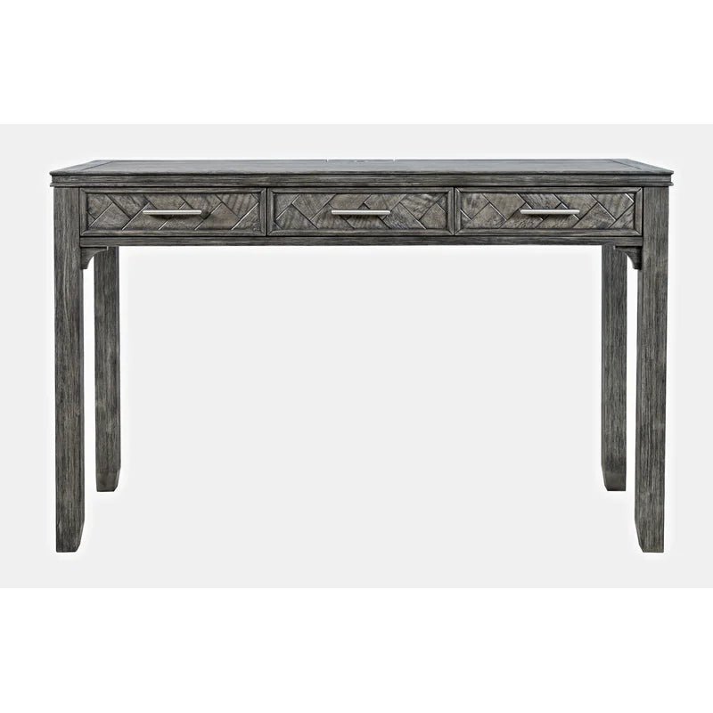 Kan-Laon W Rectangle Solid Wood Writing Desk Ouch Cart