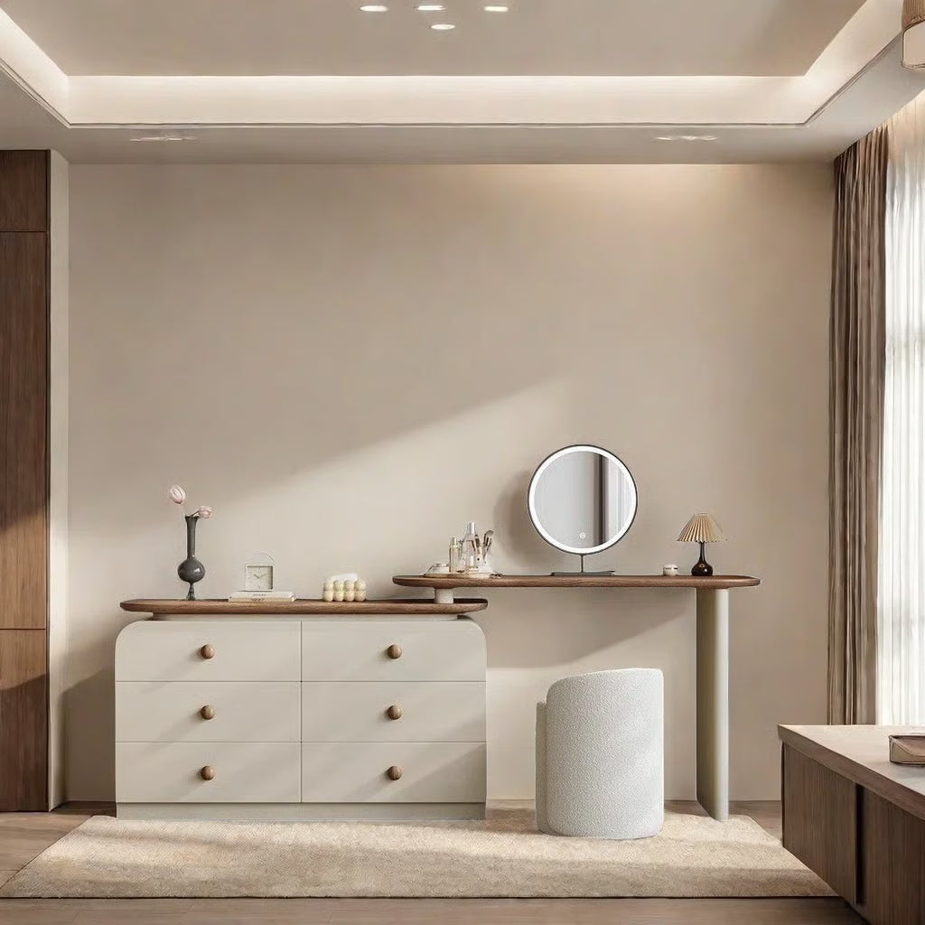 Azaneth Dressing Table with Mirror – Modern Makeup Organizer -OUCH CART |Dressing table