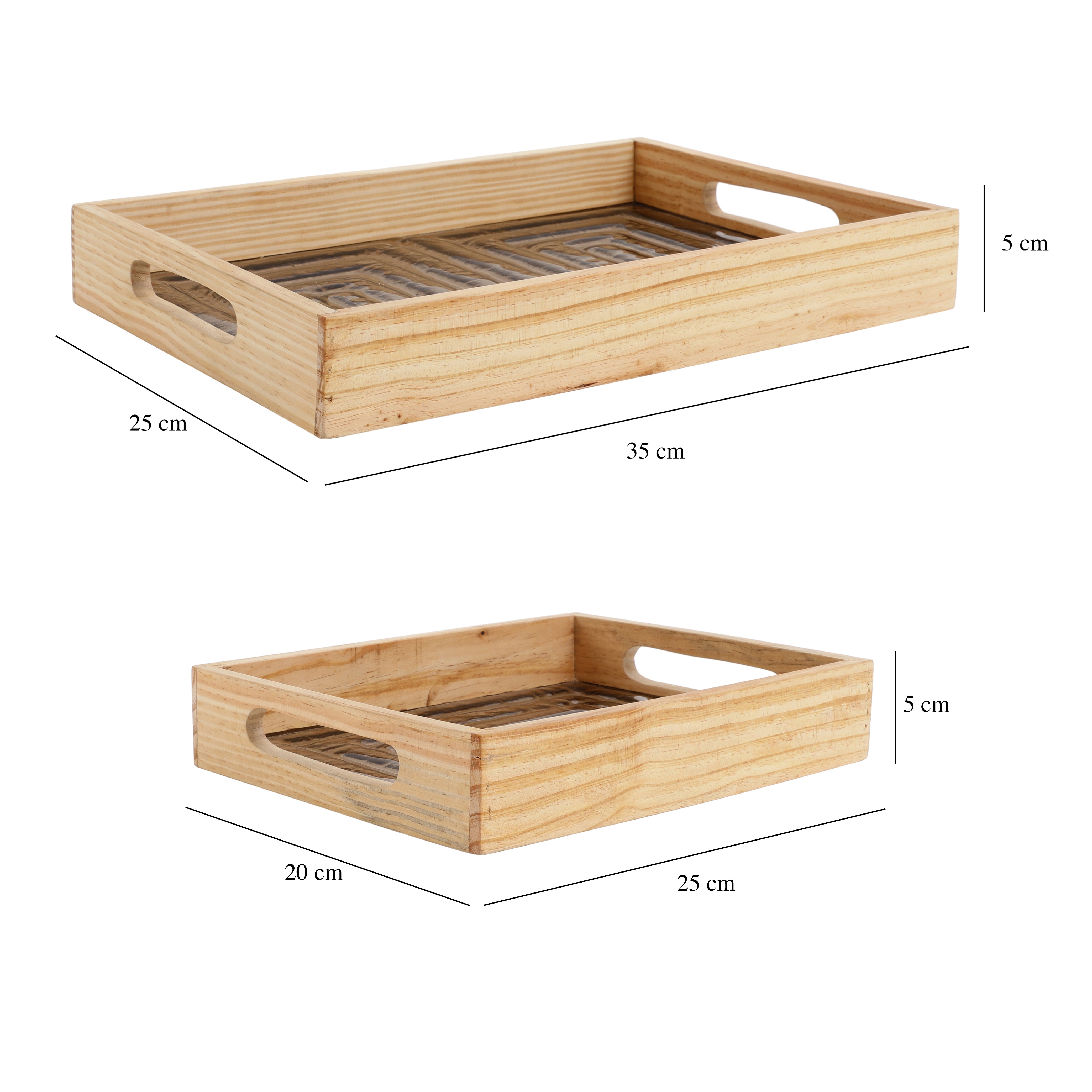 Hugo Brown Glass Tray M.M.I. OVERSEAS