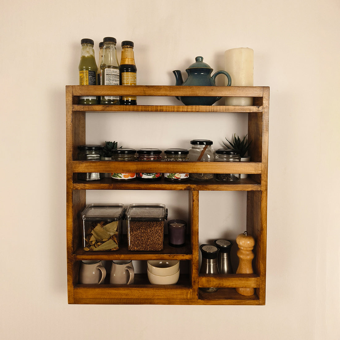 BRISTOL Wooden Kitchen Storage Rack -OUCH CART | Kitchen rack