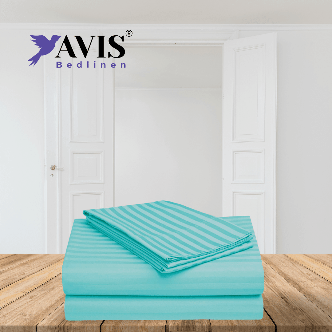 Blue Radiance Striped Bedding Set - Ouch Cart