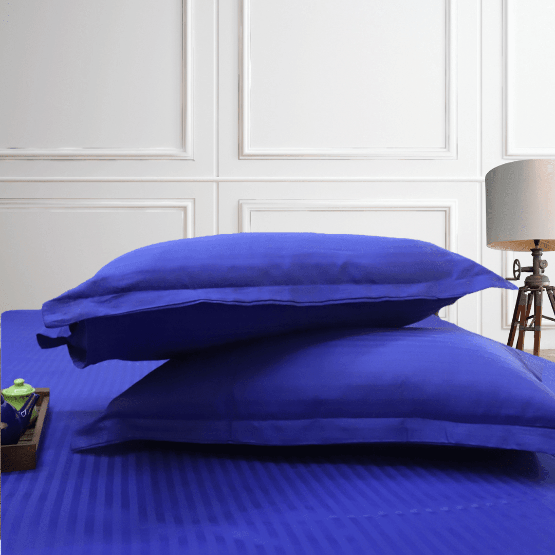 Amparo Blue Striped Bedding Set - Ouch Cart