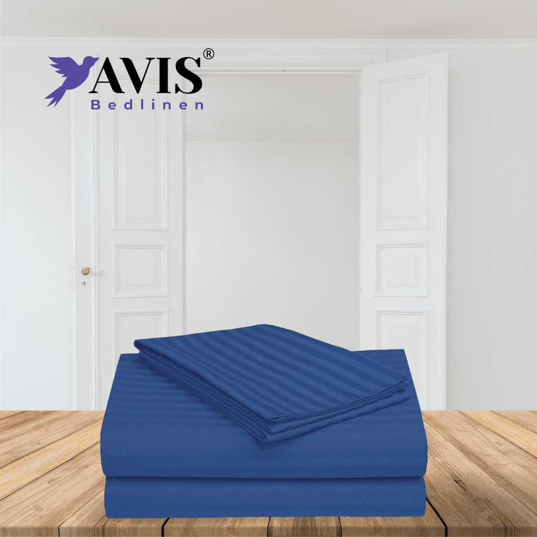 Amparo Blue Striped Bedding Set - Ouch Cart