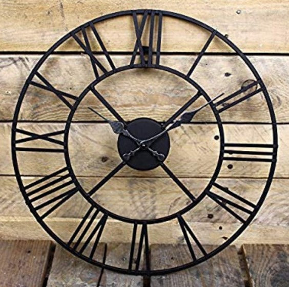 Roman Numeric Black Wall Clock