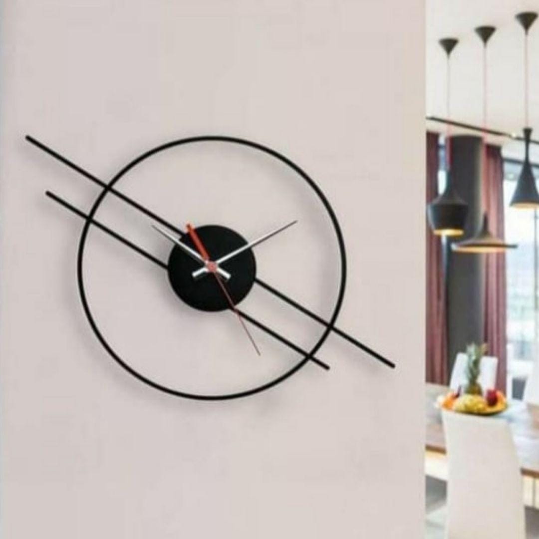 Special Black Circle Wall Clock N.R.HOMESDECOR