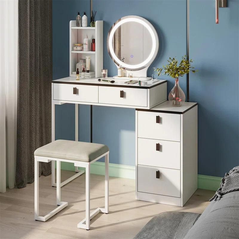 Manon Dressing Table with Mirror - Ouch Cart