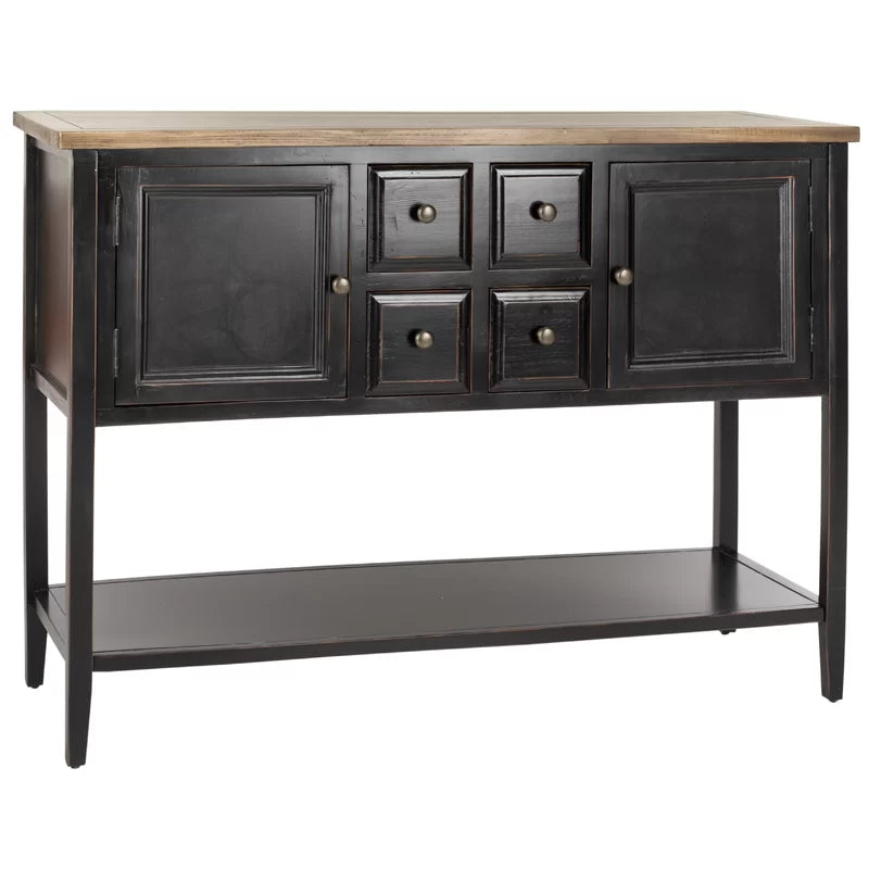 Shun Solid Wood Top Console Table