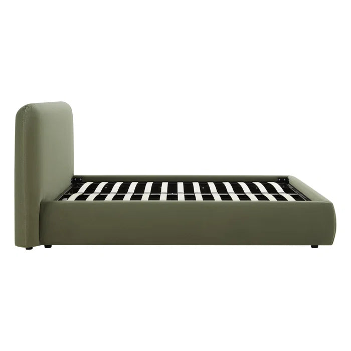The Bella Upholstered Platform Bed for a Dreamy Bedroom Escape OUCH CART