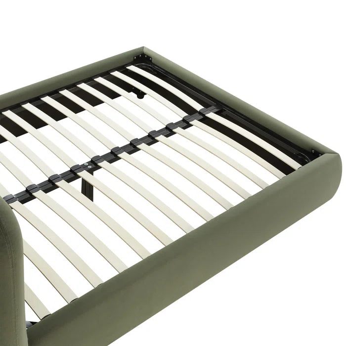 The Bella Upholstered Platform Bed for a Dreamy Bedroom Escape OUCH CART