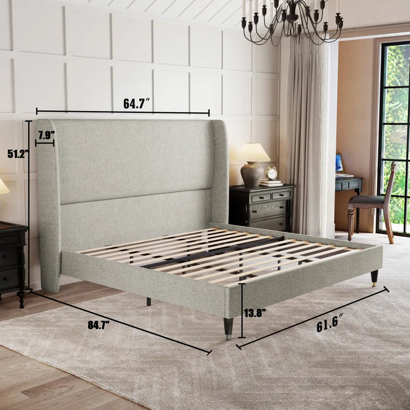 Belo Upholstered Platform Bed OUCH CART