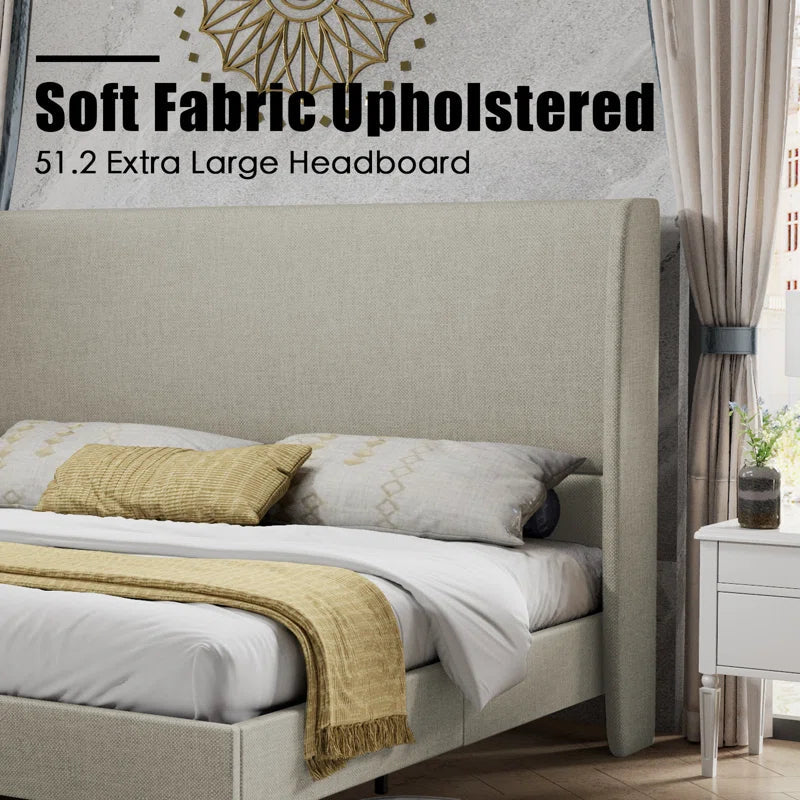 Belo Upholstered Platform Bed OUCH CART