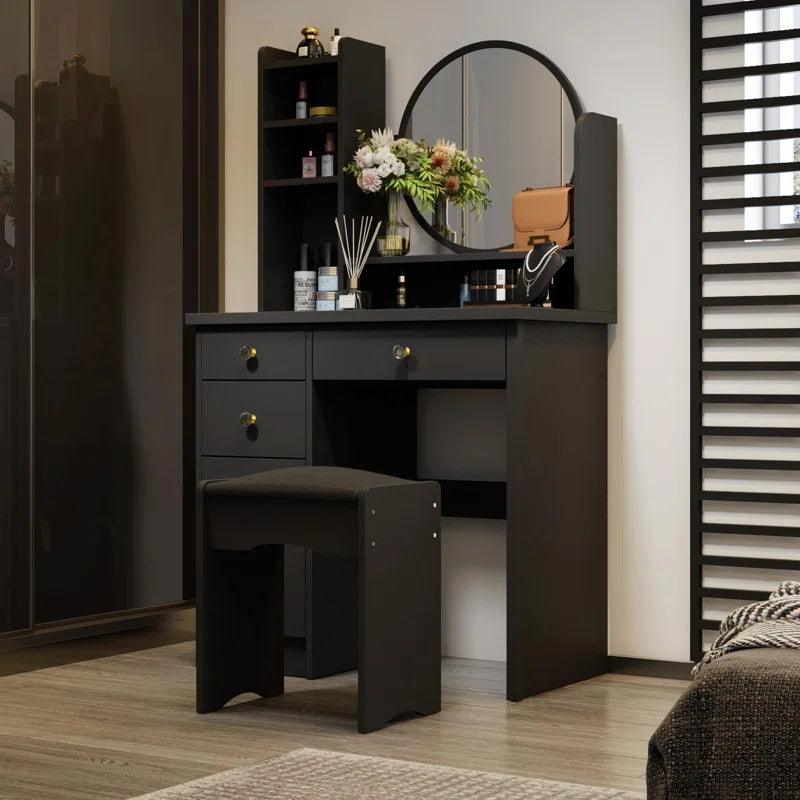 Lucas Dressing Table with Mirror - Ouch Cart