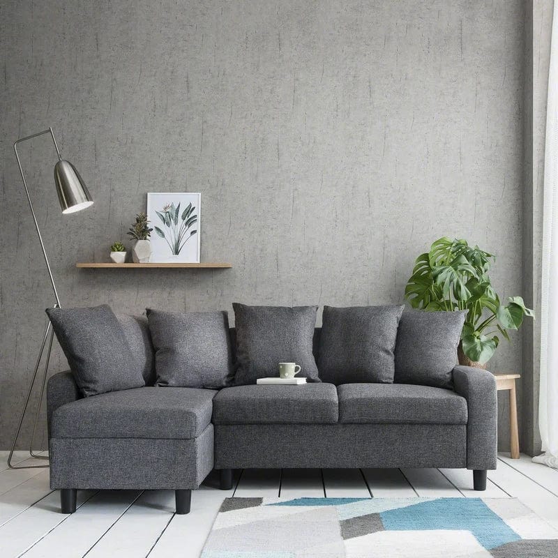 Benevides 2 - Piece Upholstered Corner Sofa Chaise
