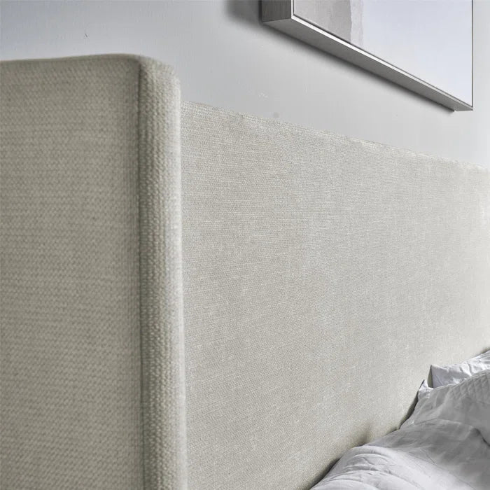 Birzer King Upholstered Wingback Bed OUCH CART
