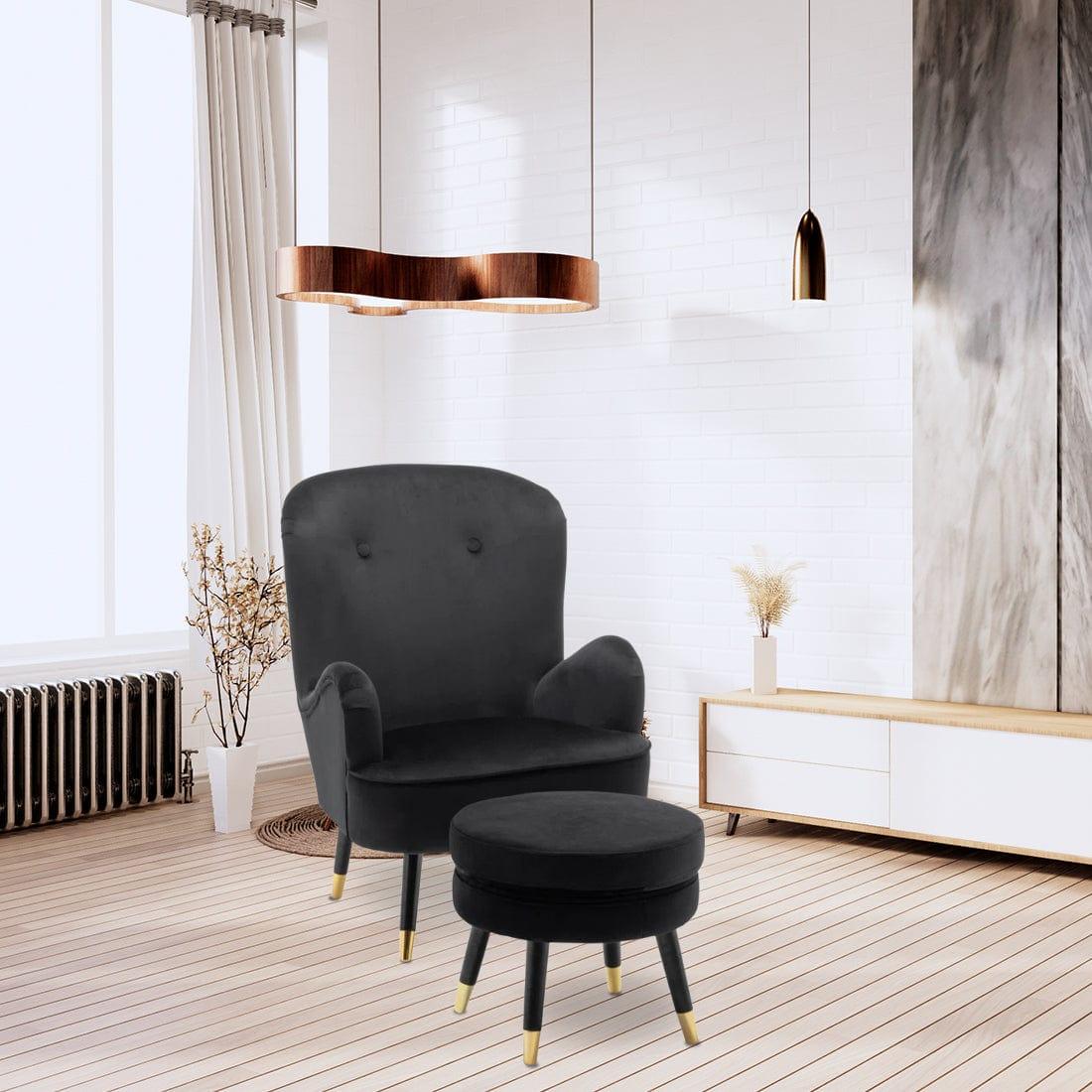 epperly chair with ottoman - Ouch Cart