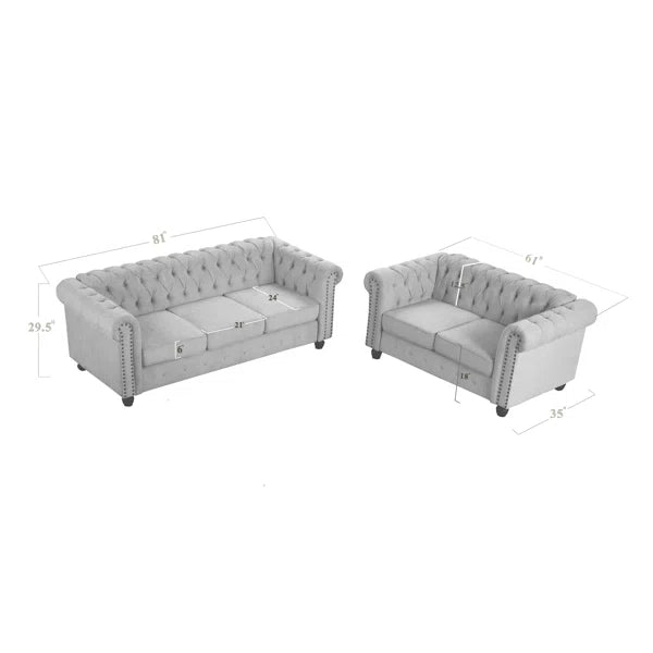 Bosworth Cheadle 2 - Piece Living Room Set