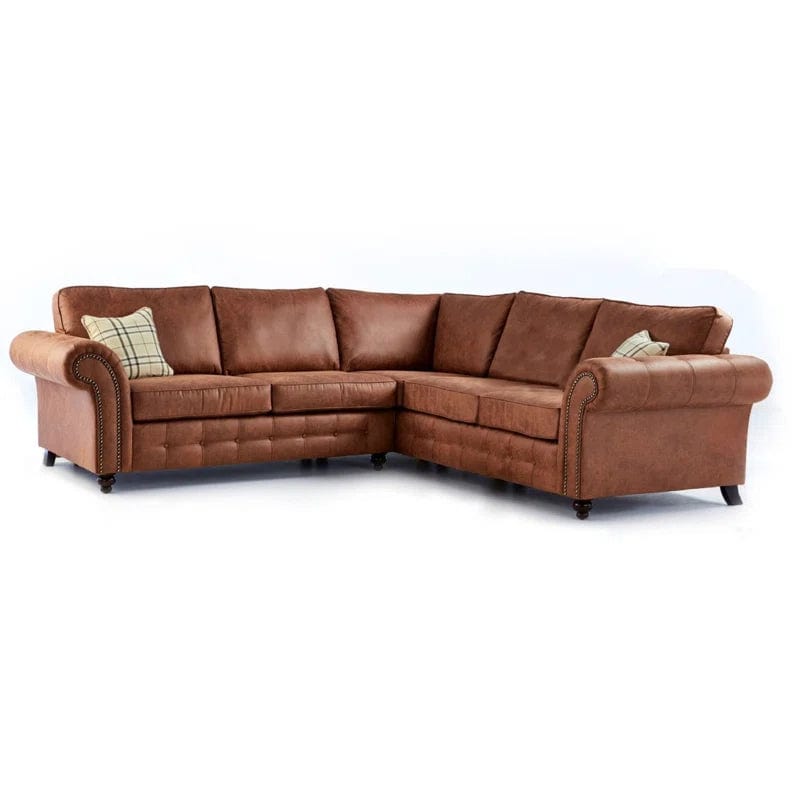 Braddock 3 - Piece Vegan Leather Corner Sofa
