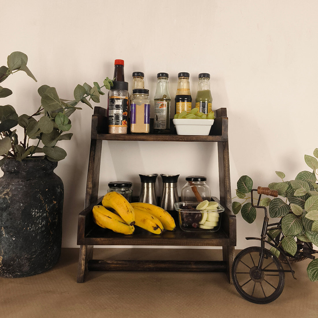 CALISTA Wooden Shelf Ladder