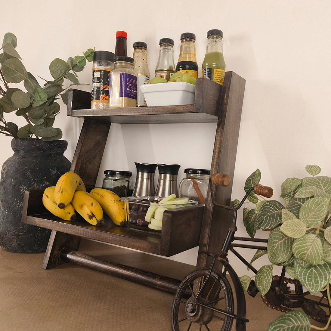 CALISTA Wooden Shelf Ladder