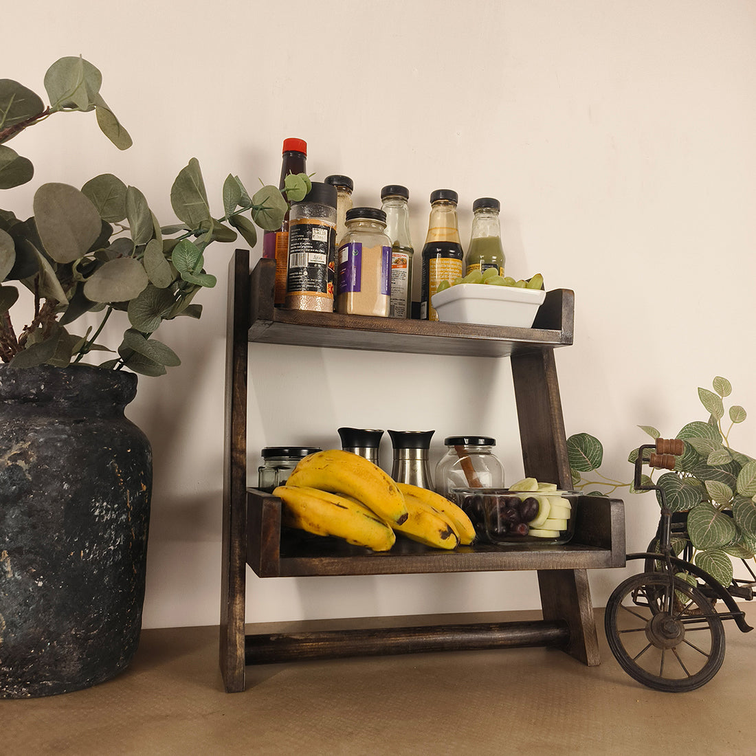 CALISTA Wooden Shelf Ladder