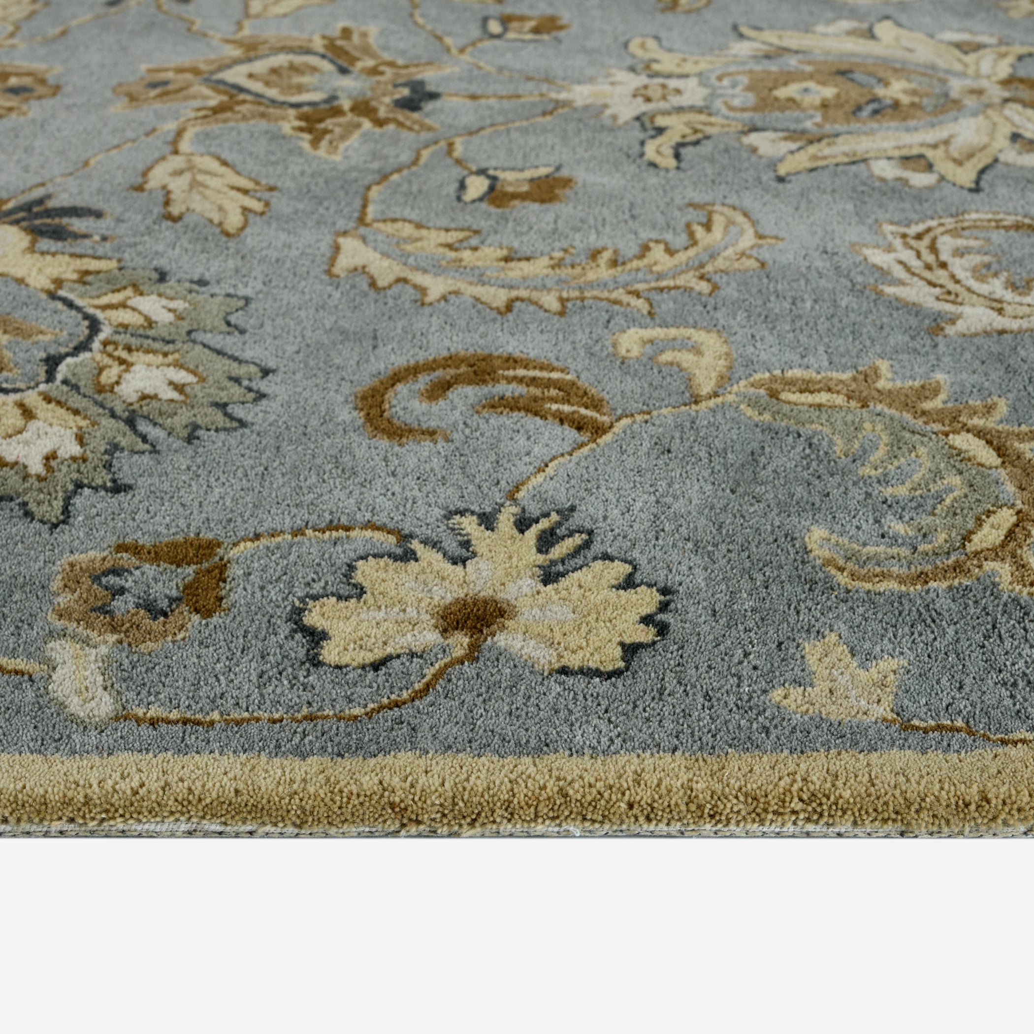 Luxury Handcrafted Floral Area Rug - 4x6, Premium 100% New Zealand Wool, Anti-Skid & Anti Slip Carpet , Ideal for Bedroom, Living Room, and Dining Room, Kids Room, Office | Saraswati Global Rug