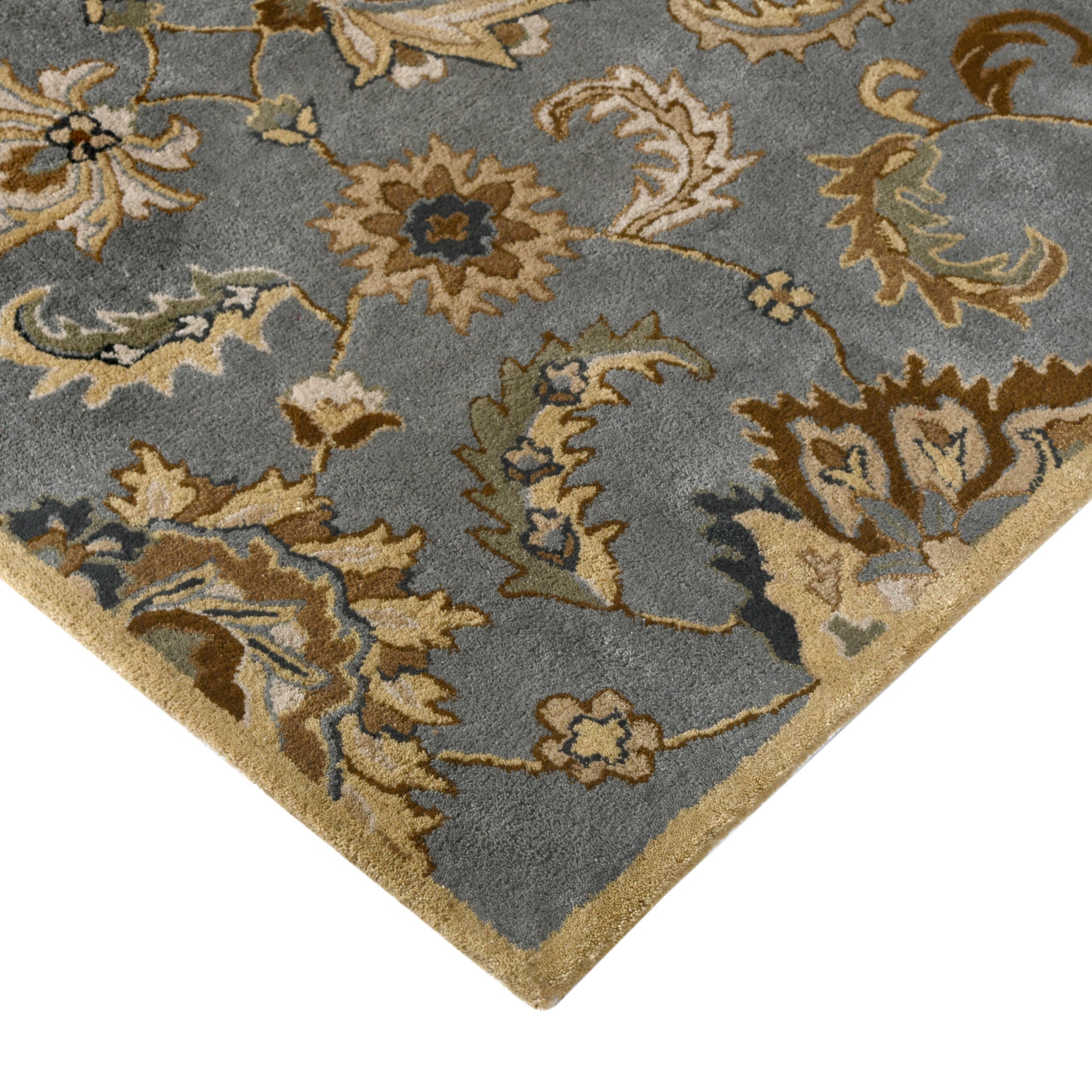 Luxury Handcrafted Floral Area Rug - 4x6, Premium 100% New Zealand Wool, Anti-Skid & Anti Slip Carpet , Ideal for Bedroom, Living Room, and Dining Room, Kids Room, Office | Saraswati Global Rug